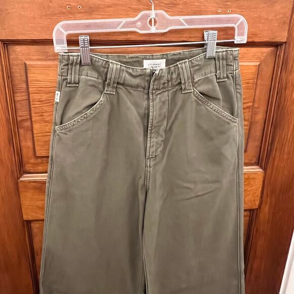 Citizens of Humanity Paloma Utility Trousers Tea Leaf Green sz 23 $248 NWOTs - Picture 2 of 16